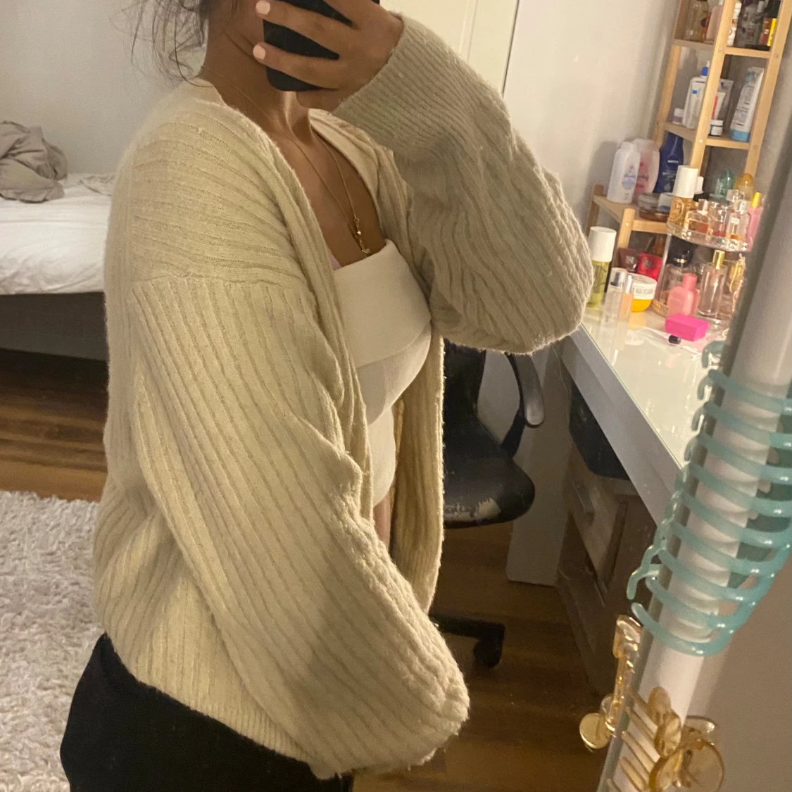 Stickad cardigan  - 91