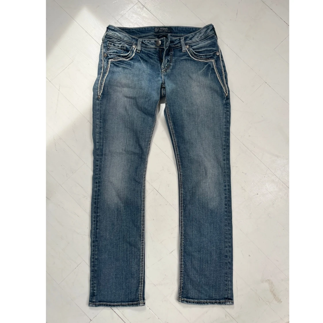 Coola silver jeans med detaljer - 91