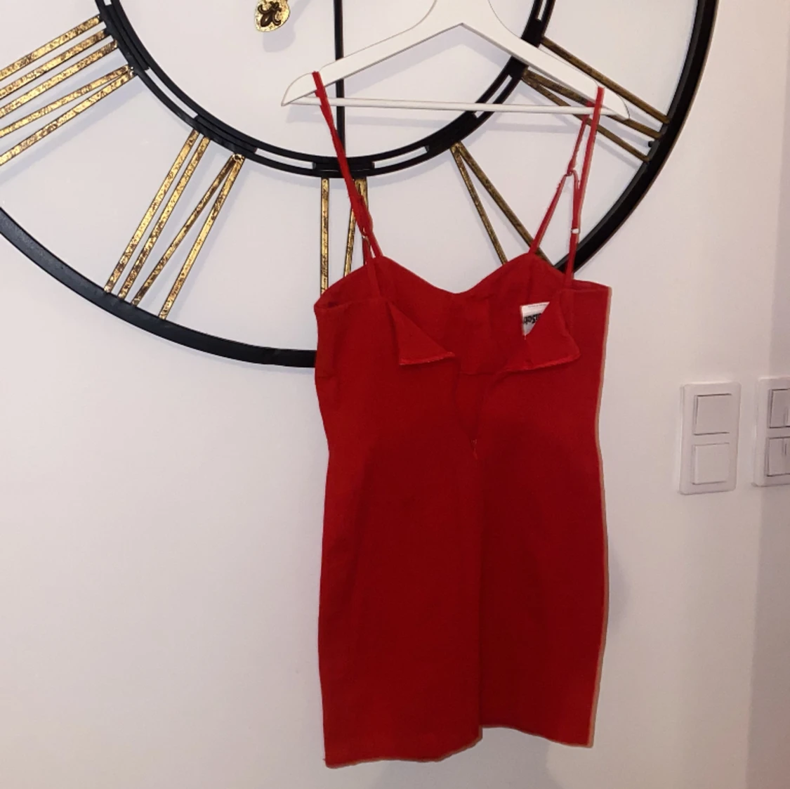 Röd sommarklänning - 90