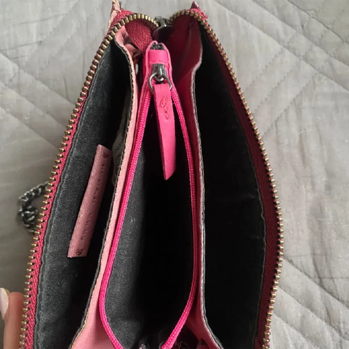 Rosa zara väska kuvert liten  - 91