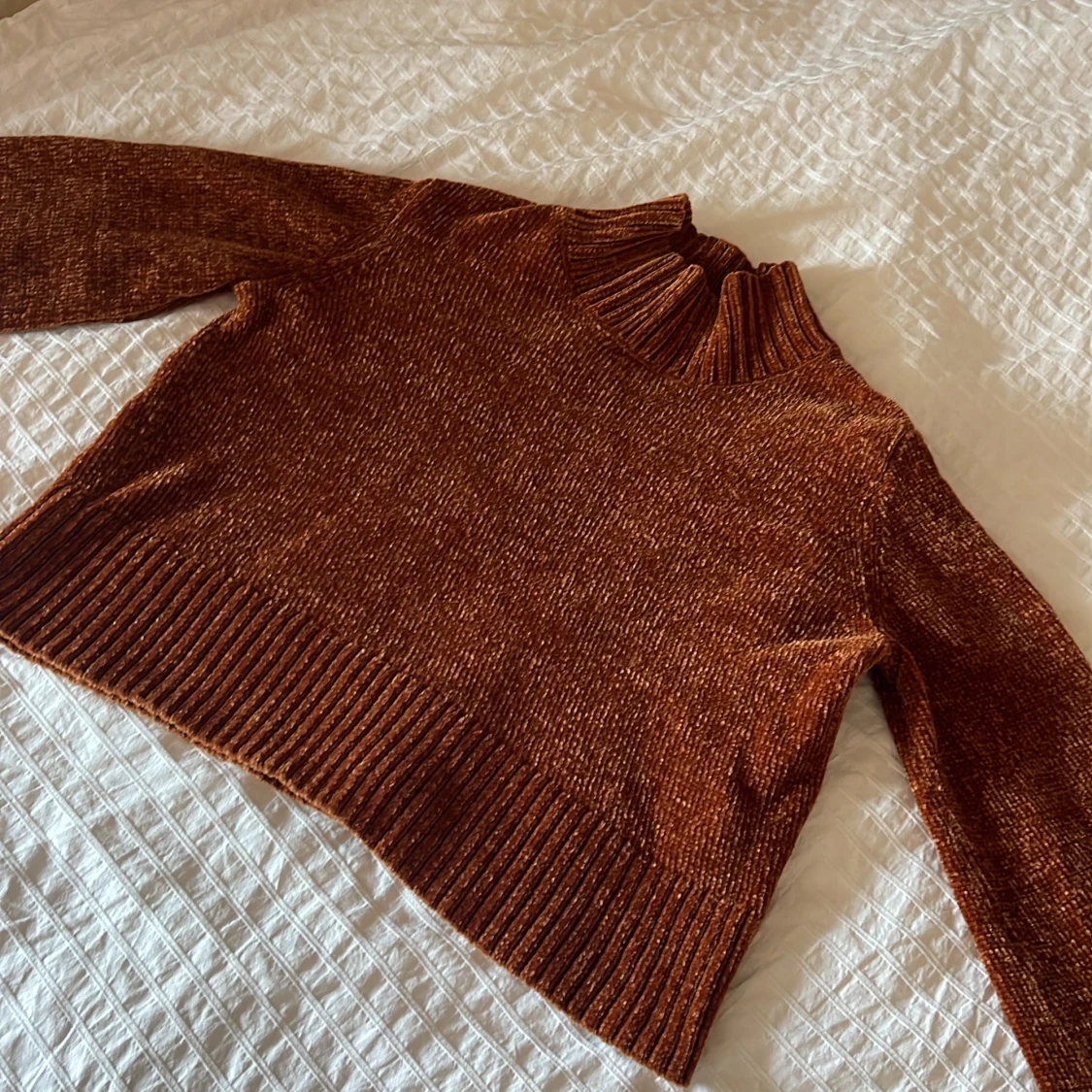 Långärmad tröja brun/brons  - 91