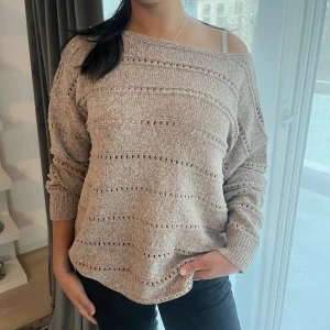 Beige tröja - Använd en gång, stickad, beige 