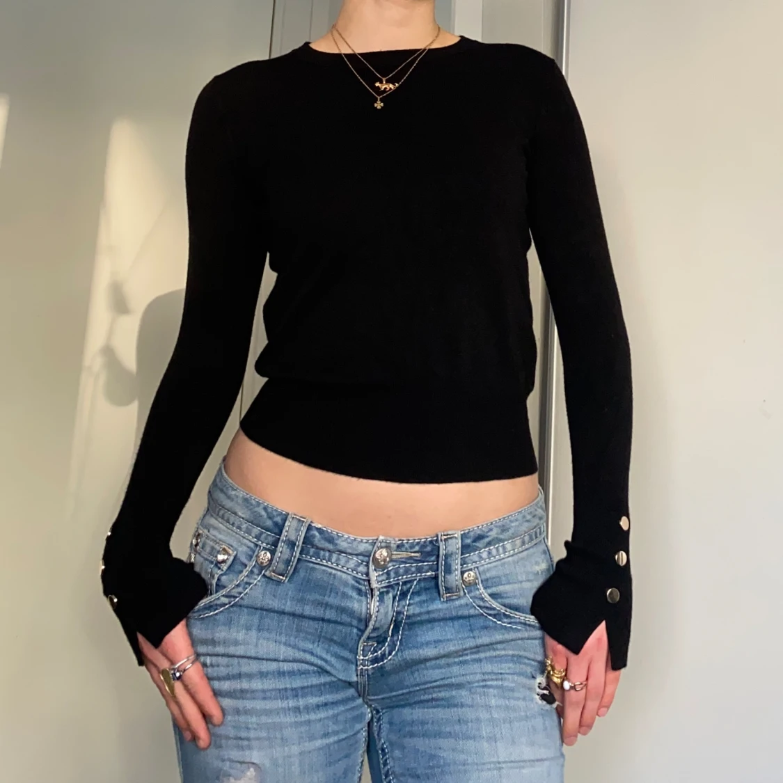 Svart långärmad  - 90