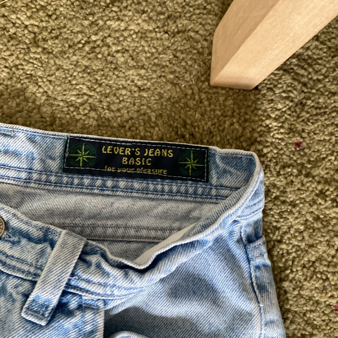 Ljusblåa loose fit jeans - 92