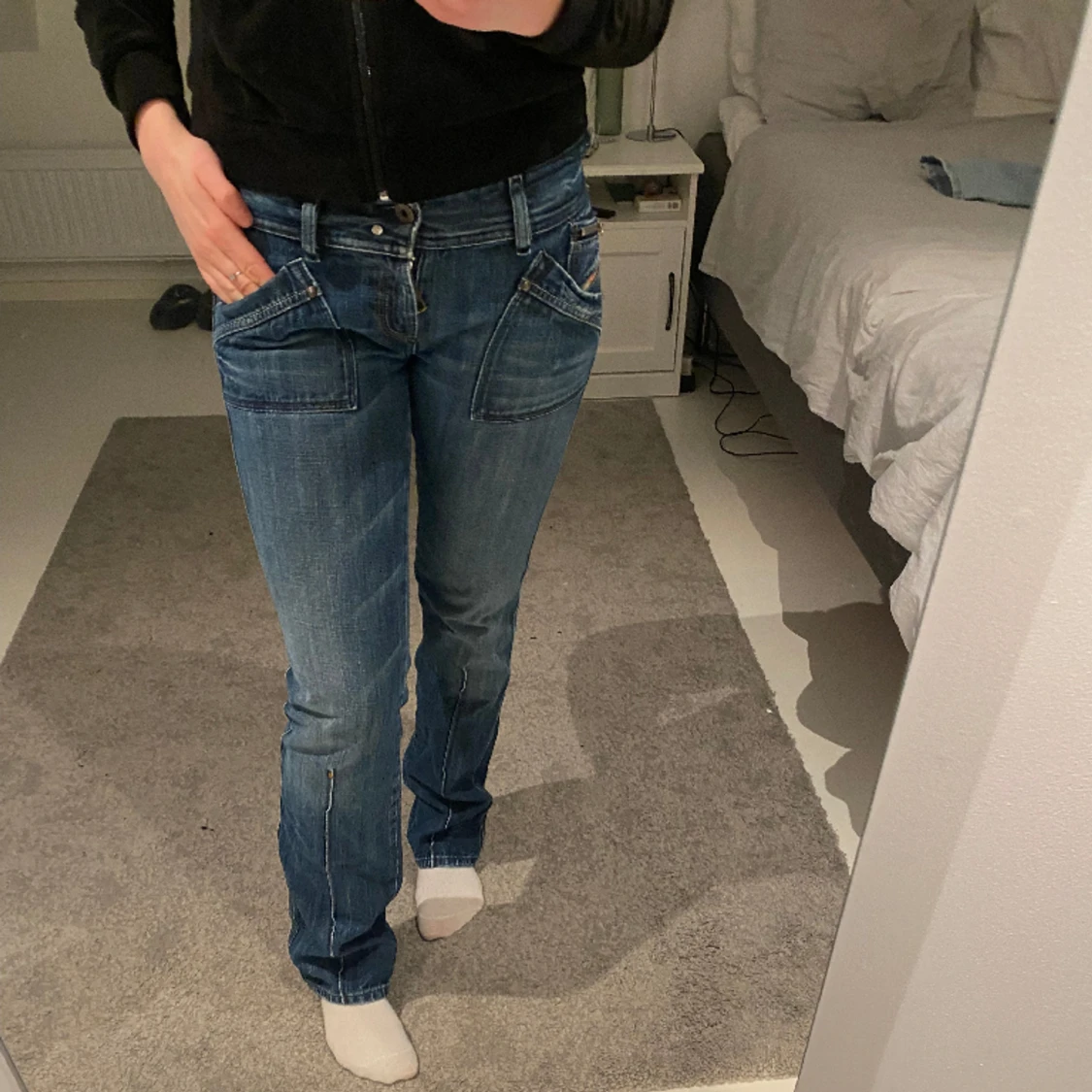 Lågmidjde jeans  - 90