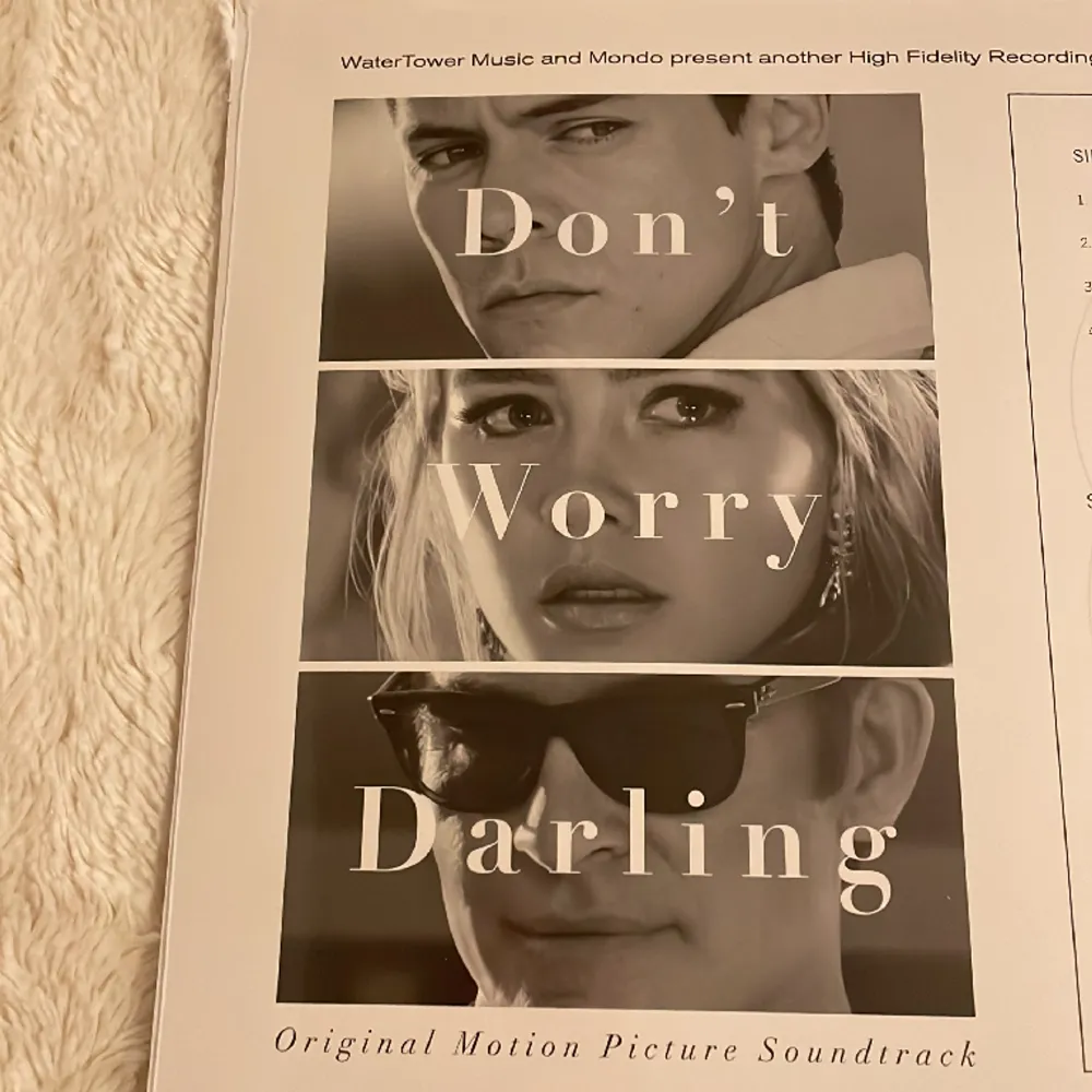 Säljer denna limited edition Don’t worry darling vinyl. Skivan är oanvänd och i nyskick.. Accessoarer.