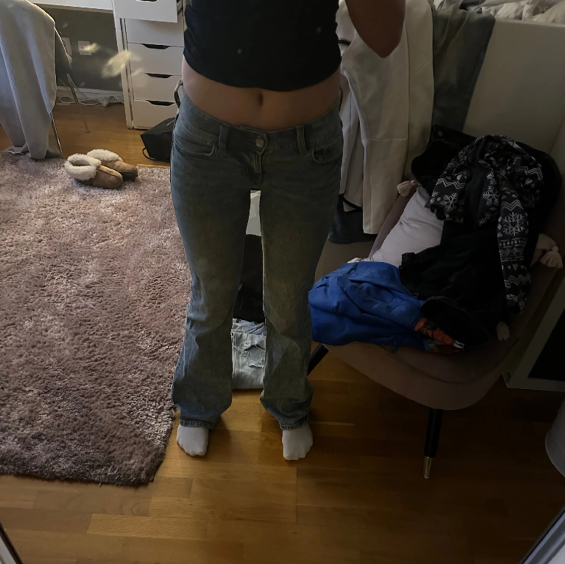 Low waist bootcut jeans