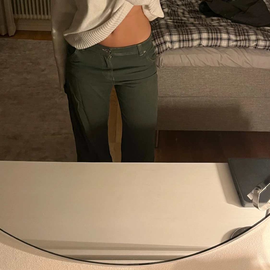 Gröna jeans