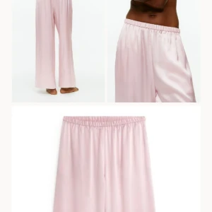 Intressekoll på sidenbyxor - Kollar intresset på mina jättefina pyjamasbyxor i 100% siden från Arket. Bara använda i 2 veckor, har en liten defekt men syns knappt, kan skicka fler bilder om önskat. Nypris är 990 kr och mitt pris är 600