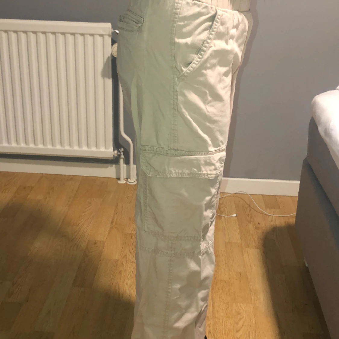 Beige Cargo Pants - 90