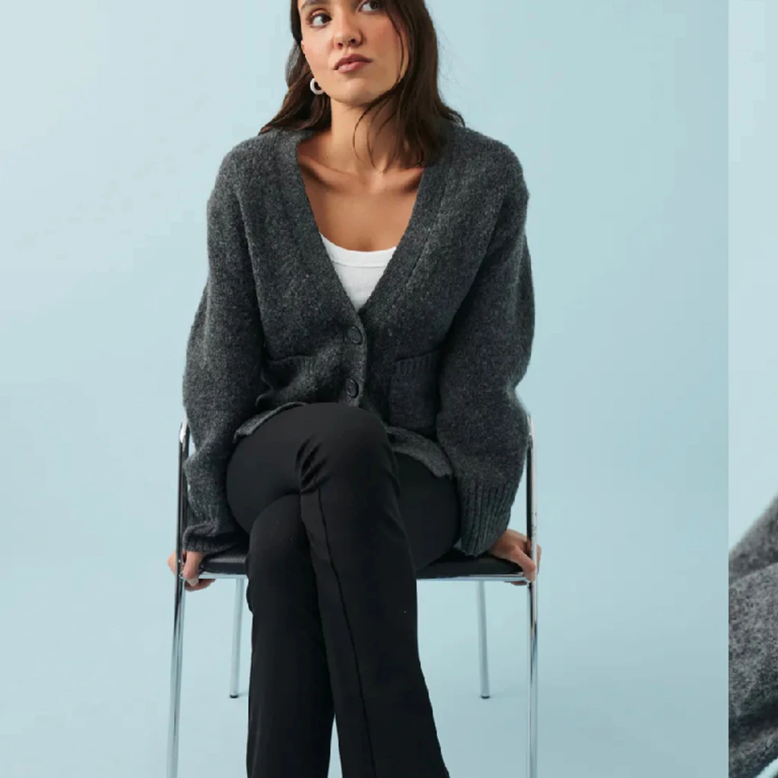 Stickad kofta från gina - 90