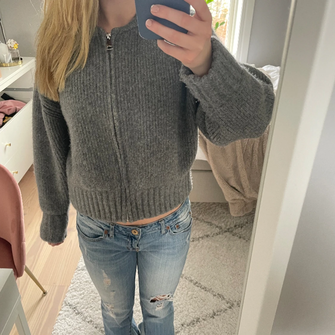 Tröja med dragkedja - 90