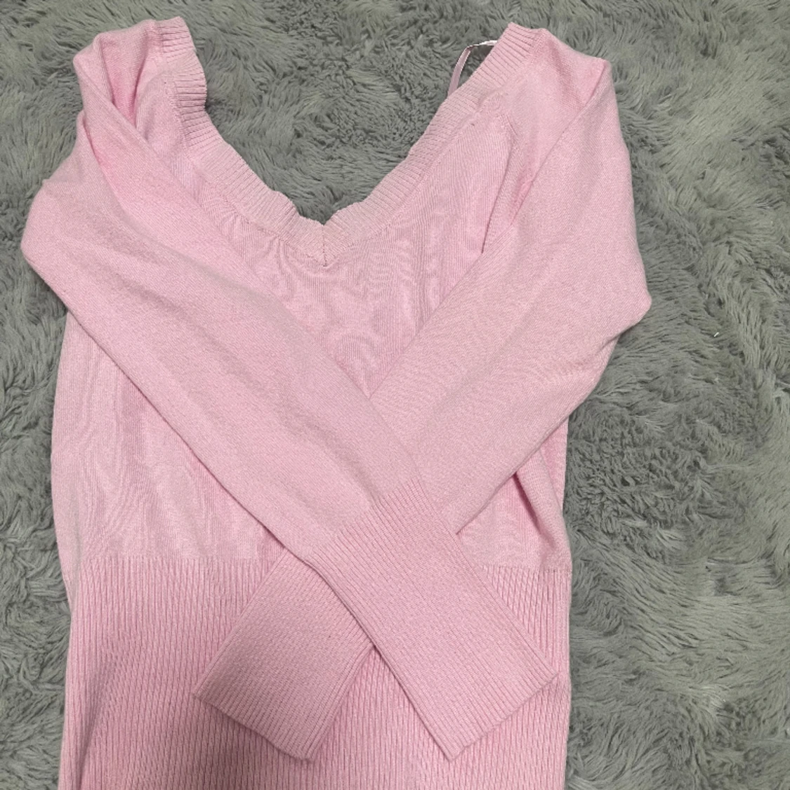 Rosa långärmad tröja - 90