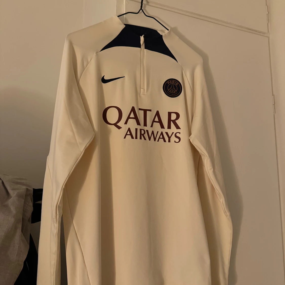 Paris Saint-Germain Träningströja Dri-FIT Strike Drill - Vit/Blå. - 90