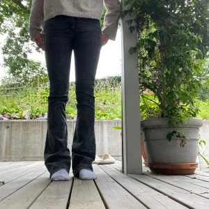 grå svarta jeans🌟 - Säljer då de inte kommer till användning de är lite insydda typ från knäna och ner men inget som man tänker på eller som syns,💗Kan skicka mer bilder priv om de önskas🤗 köpta för 400 säljer för 200 pris kan diskuteras vid snabbt köp.