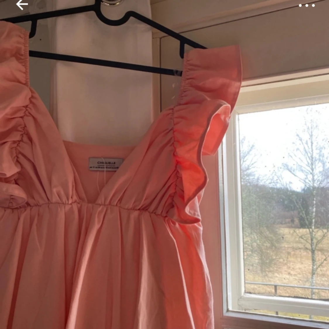 Korall färgad klänning  - 91