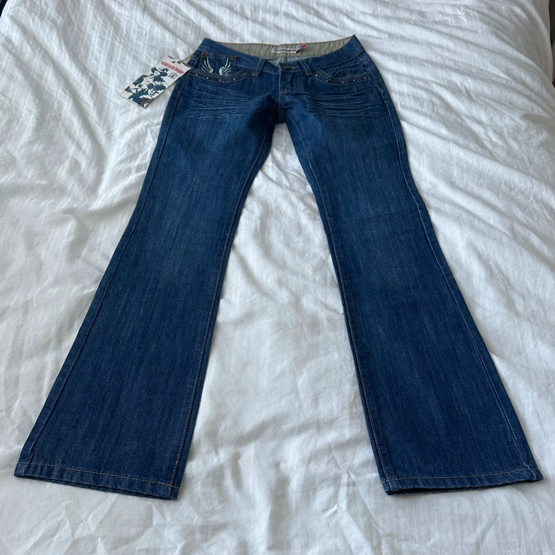 Lågmidjade bootcut jeans  - 90