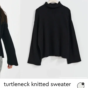 Stickad tröja turtleneck - Helt ny med lappen kvar. Köpte fel strl och hade inget kvitto för att lämna tillbaka💕 Ny pris 350kr