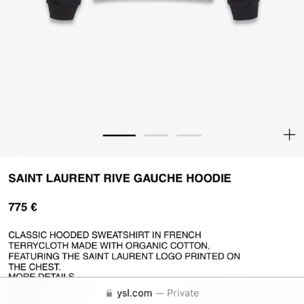 En riktigt fet och sällsynt saint Laurent hoodie i fint skick! Nypris Över 10000! Det är storlek M, passar även S. Skriv om det är nagra fràgor eller funderingar!. Hoodies.