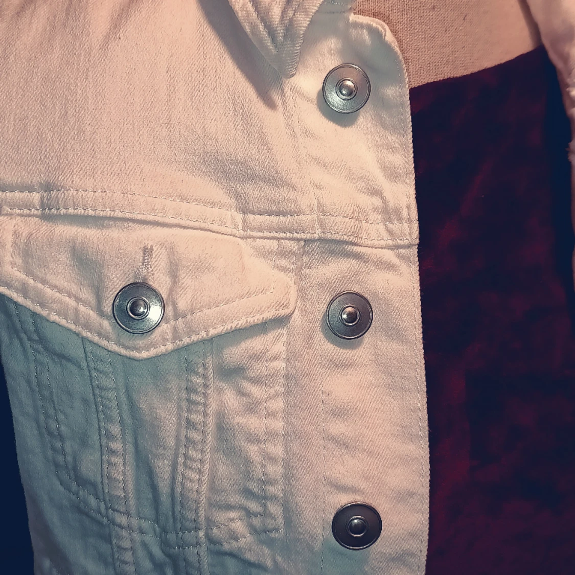 Vit jeansjacka 32 - 91