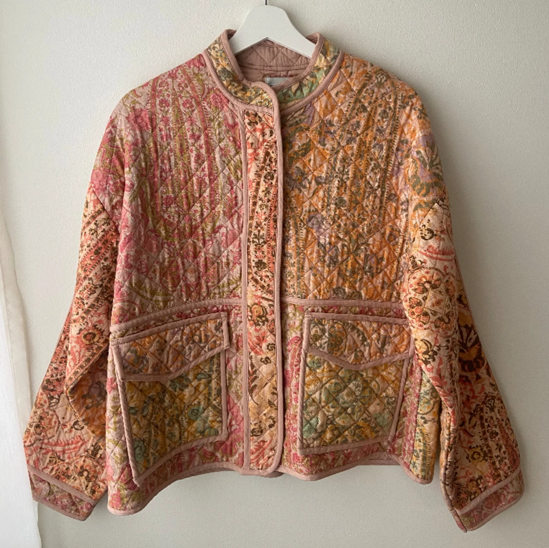 Zara jacka rosa quiltad