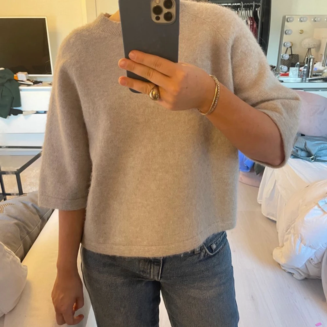 & other stories stickad tröja 