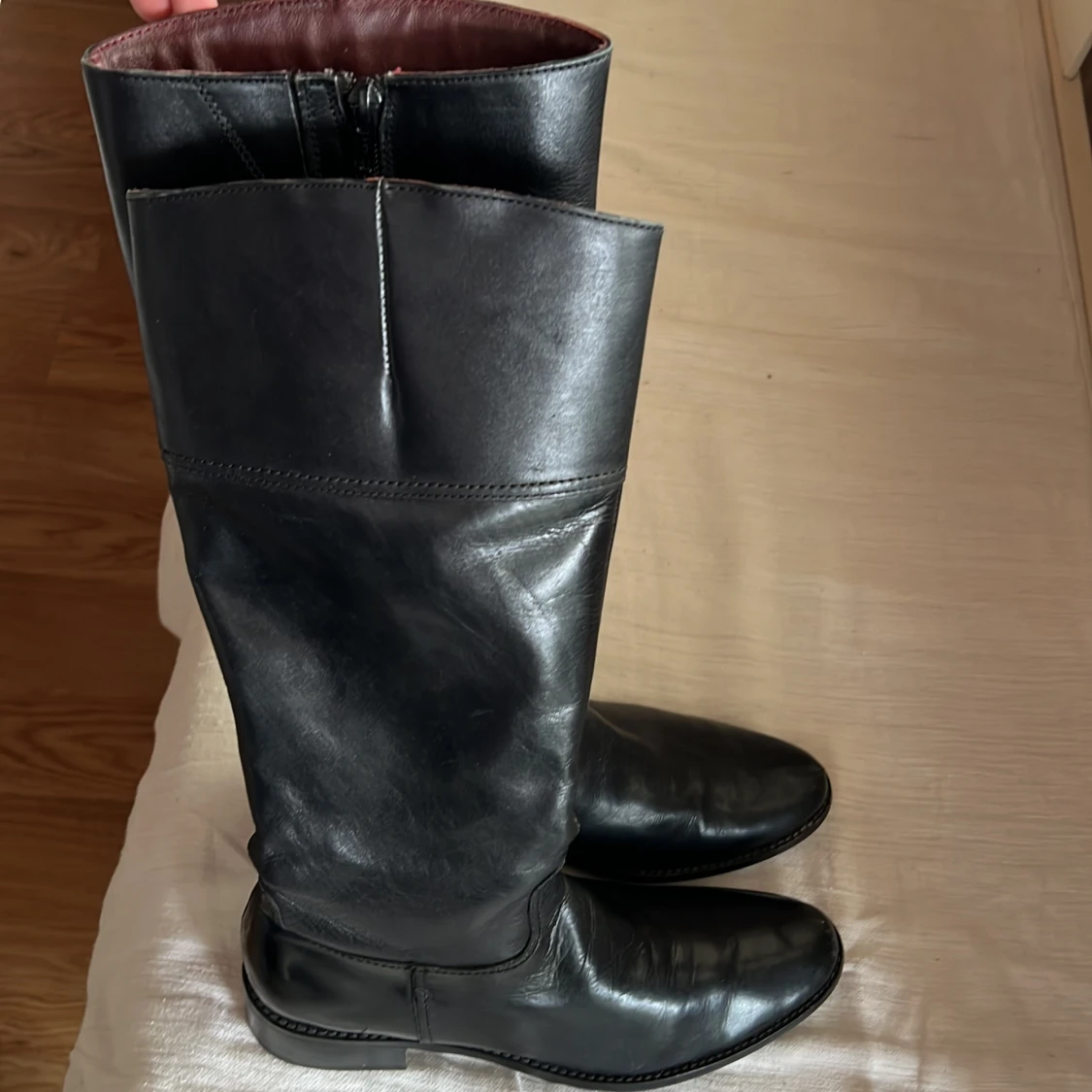 Äkta läderstövlar