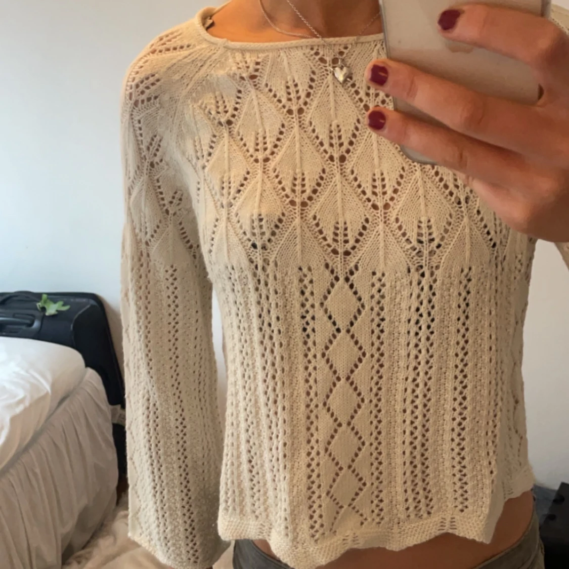 Trekvartärmad tröja  - 90