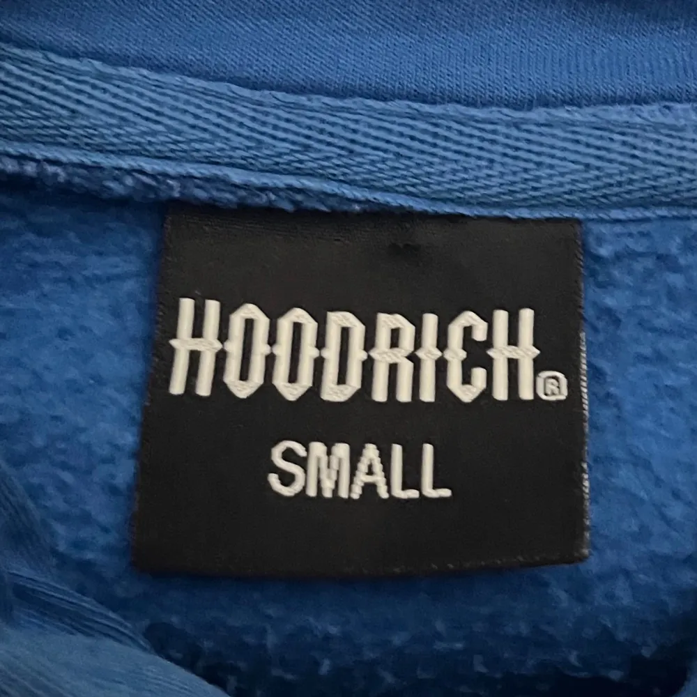 Blå hoodrich tröja i storlek S . Hoodies.