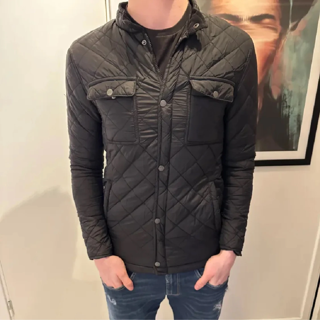 Field jacket quilted svart - 90
