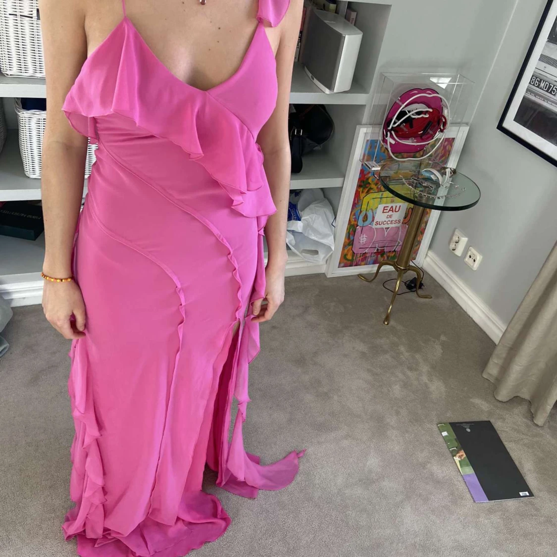 Rosa mango klänning  - 90