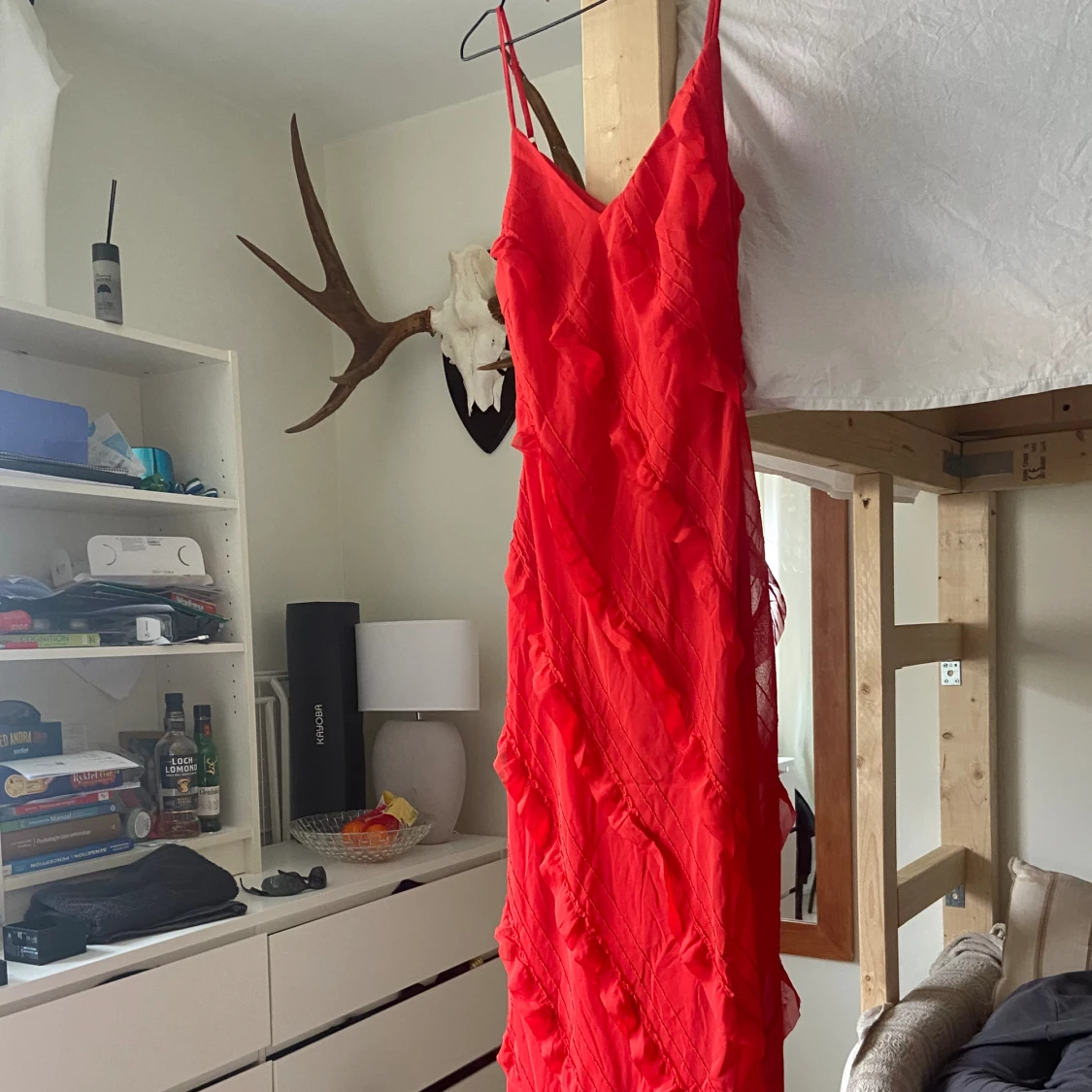 Röd maxiklänning - 91