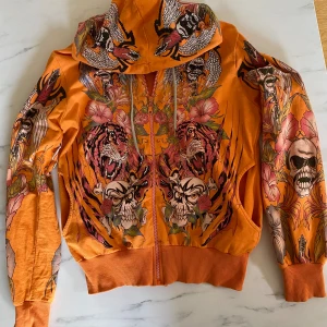 Ed Hardy hoodie - Hoodie EdHardy, strl M, inga defekter, rhinestones
