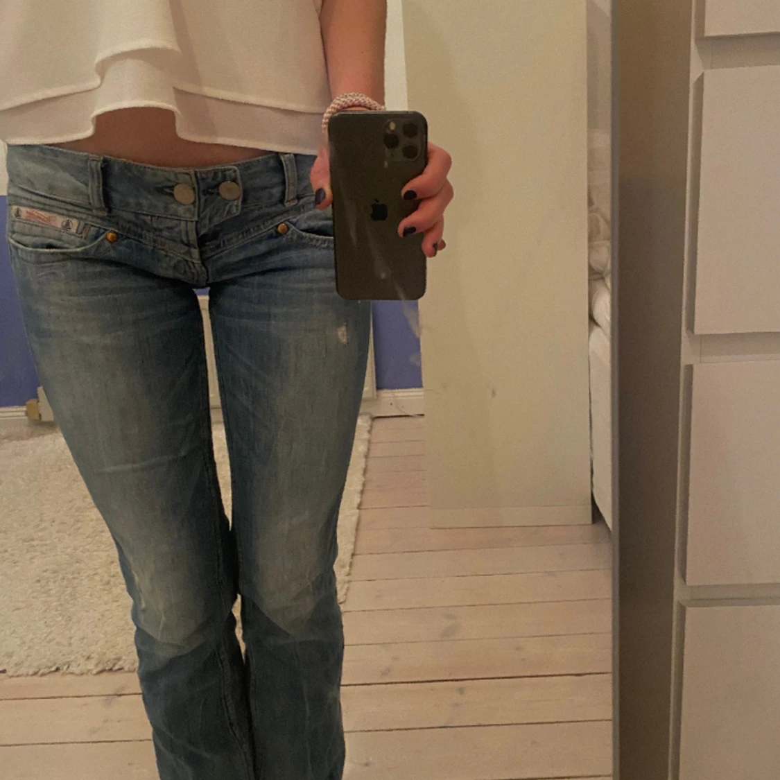 Lågmidjade jeans