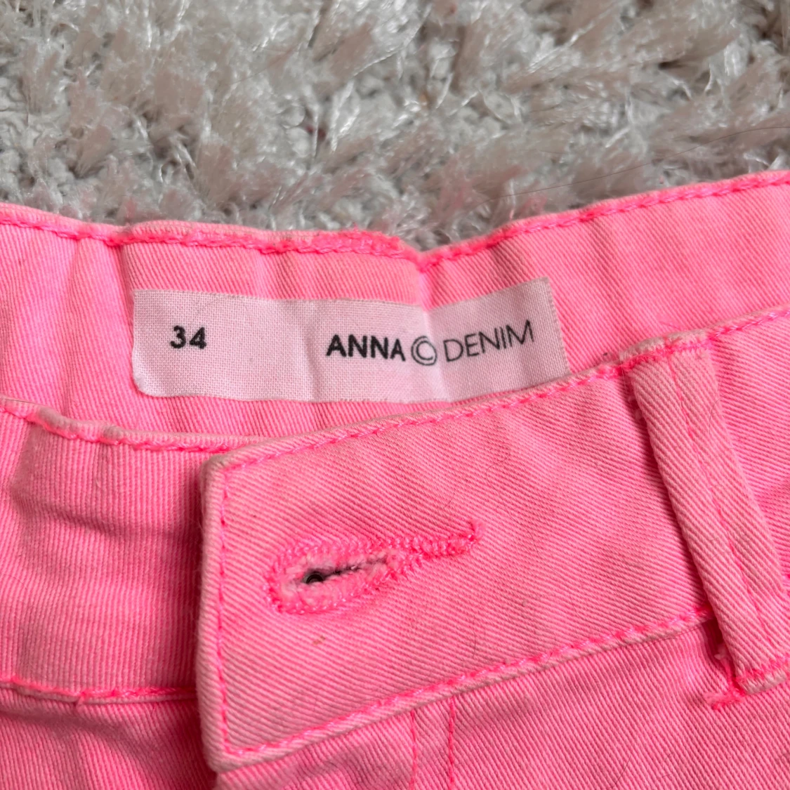 Rosa jeansshorts  - 92