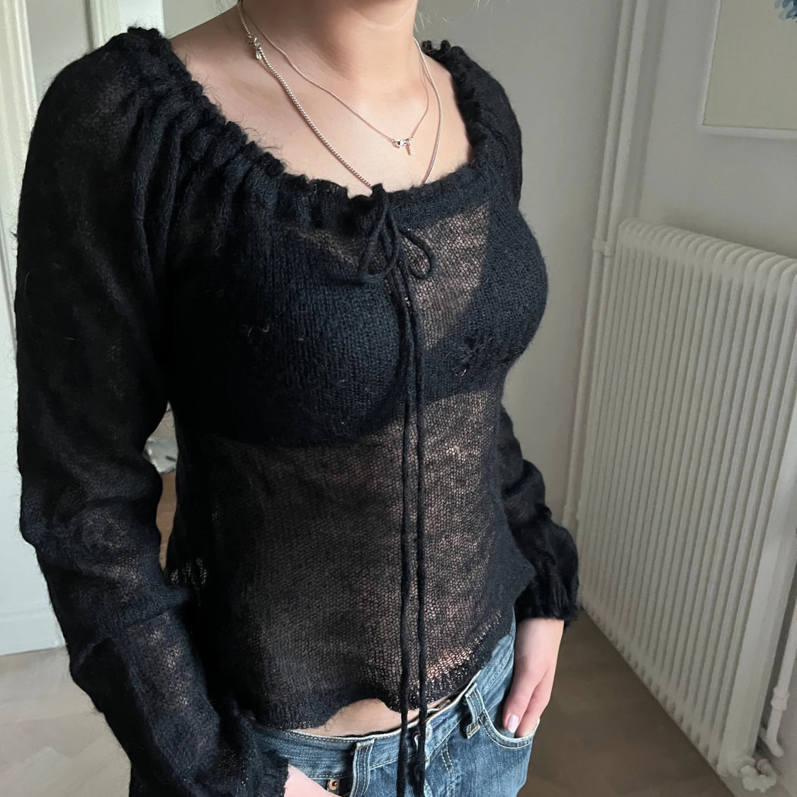 Hålstickad topp  - 37