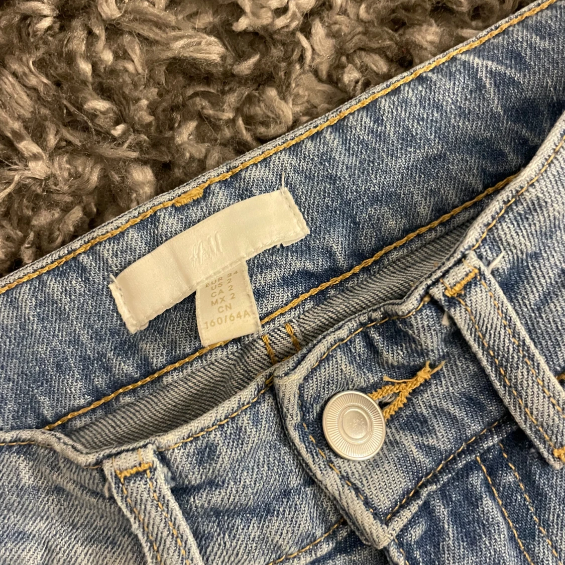 Blåa bootcut jeans - 91