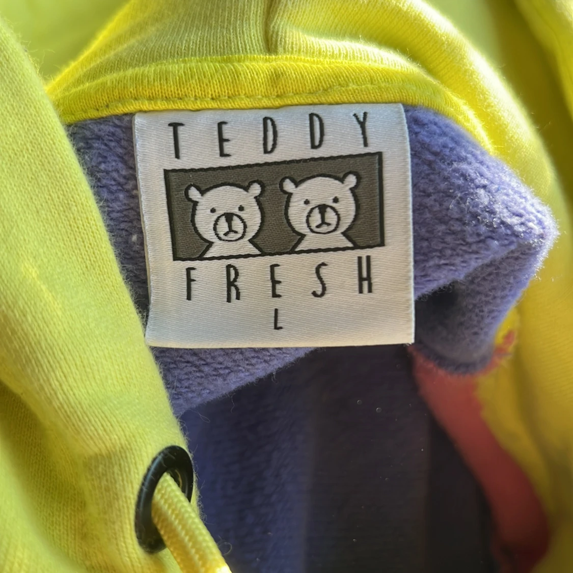 Teddy Fresh color block hoodie - 91