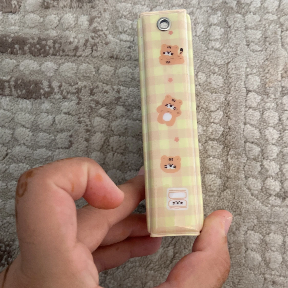 Gul och rosa plånbok med kattmönster - 92