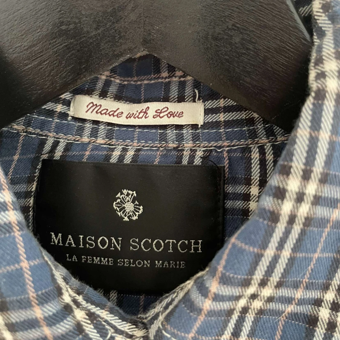 Blå rutig skjorta från Maison Scotch - 91