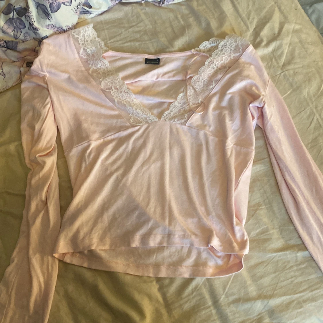 Rosa långärmad topp - 91