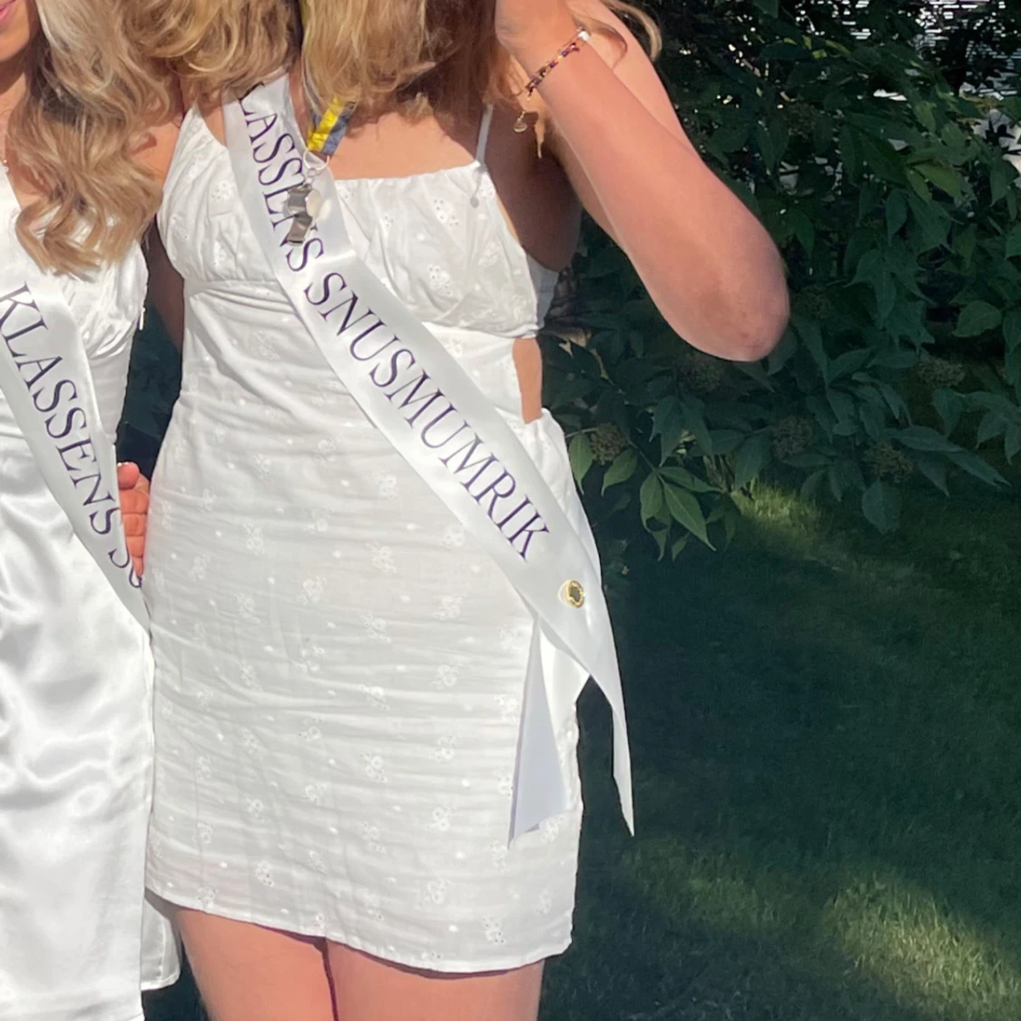 Vit söt kort klänning - 91