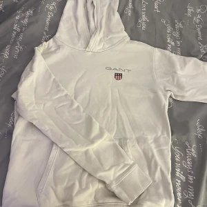 Vit huvudtröja  - Vit hoodie, slutat använda den på ett långt tag, tjockt tyg och äkta köpte för 649