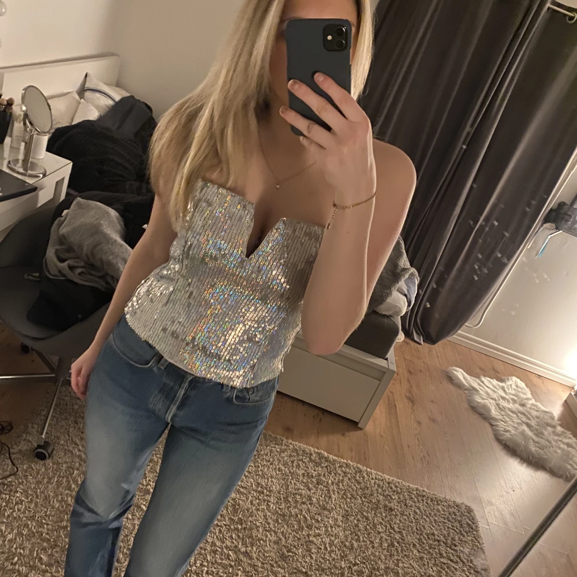 Glitter topp  - 91