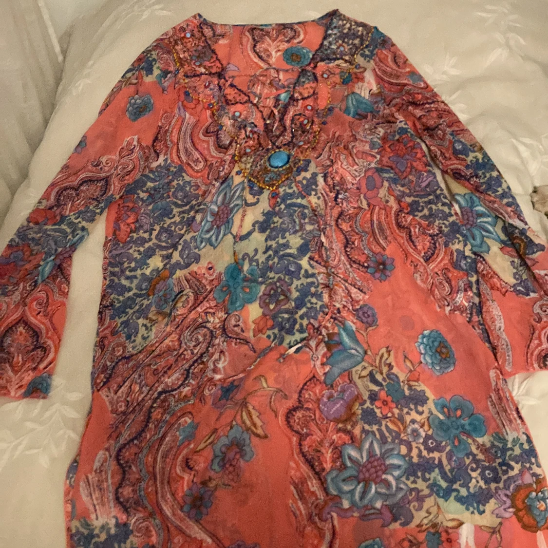 Klänning med blommor!