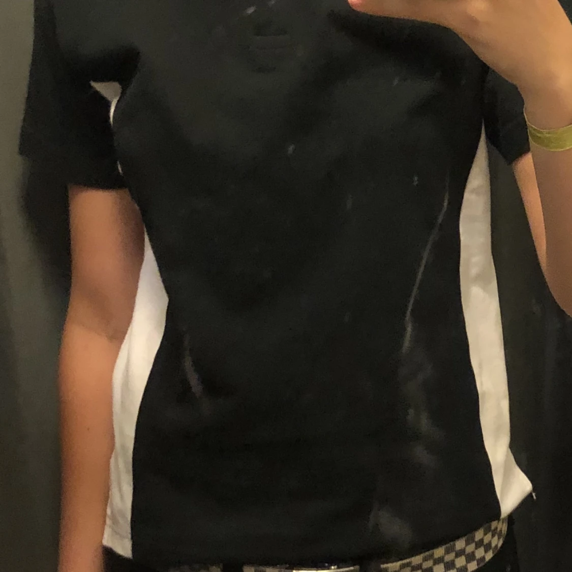 Svart vit piké  - 91