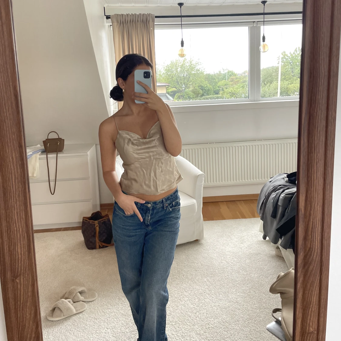 Satintopp från Zara