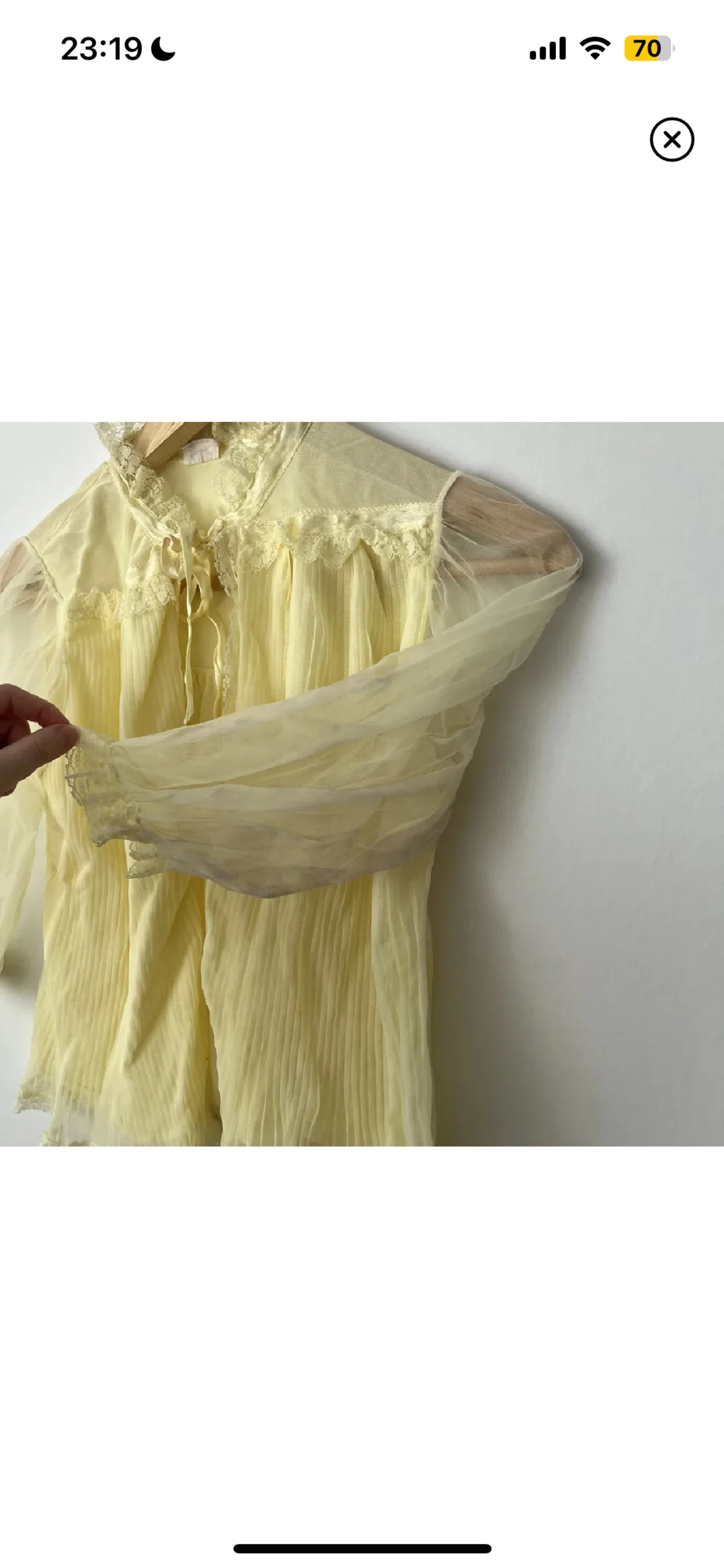 Gullig tunn jacka, kofta, topp, vintage, retro.  - 90