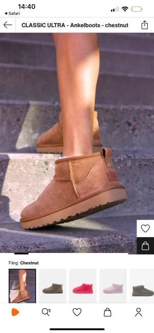 UGG Ultra mini - Säljer dessa helt oanvända Ugg Ultra Minis i färgen chestnut💕 de är endast testade så säljer pga att jag köpte fel storlek och tiden för att returnera gick ut. Skriv privat för fler bilder☺️