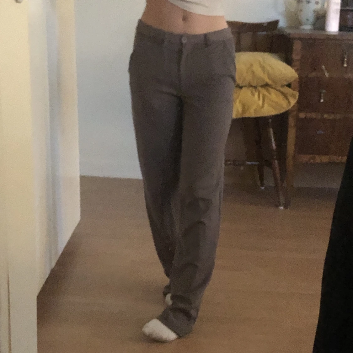 Lågmidjade kostymbyxor  - 91